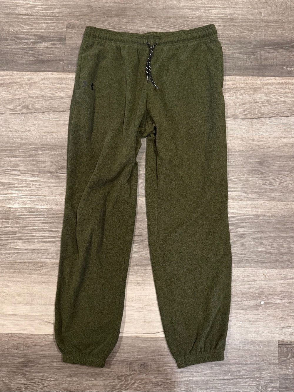 Under Armour Boys Olive Green Fleece Athletic Jogger Sweatpants Size YXL